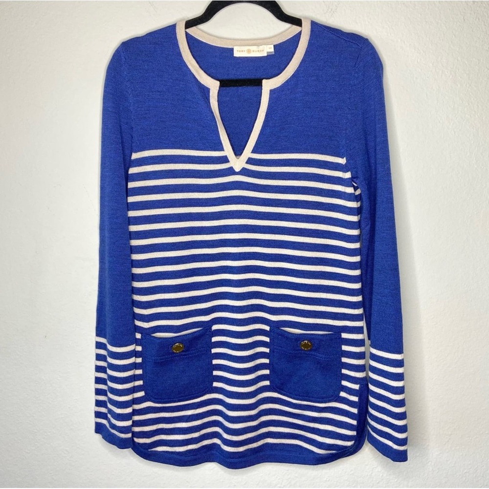 Tory Burch Odessa Tunic Merino Wool Sweater